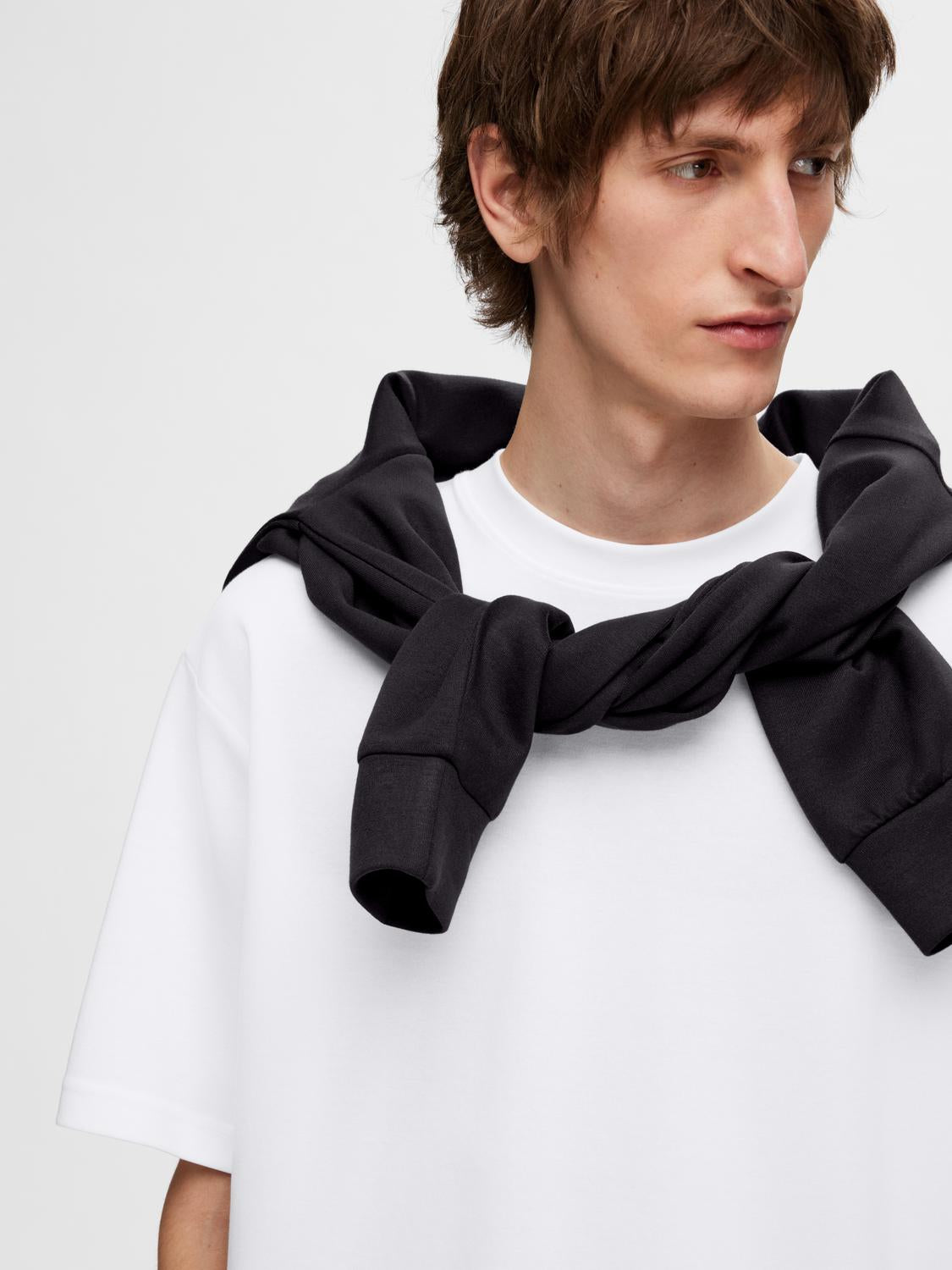 SLHLOOSEOSCAR T-Shirt - Bright White